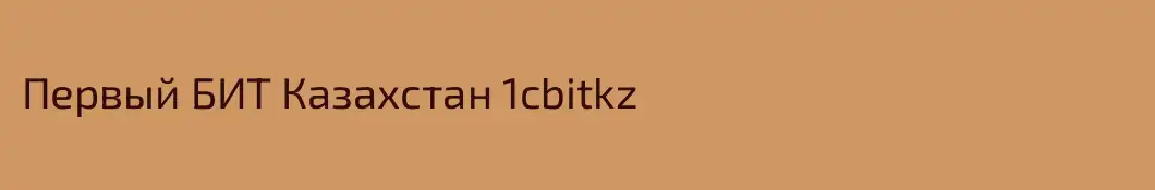 Первый БИТ Казахстан 1cbitkz